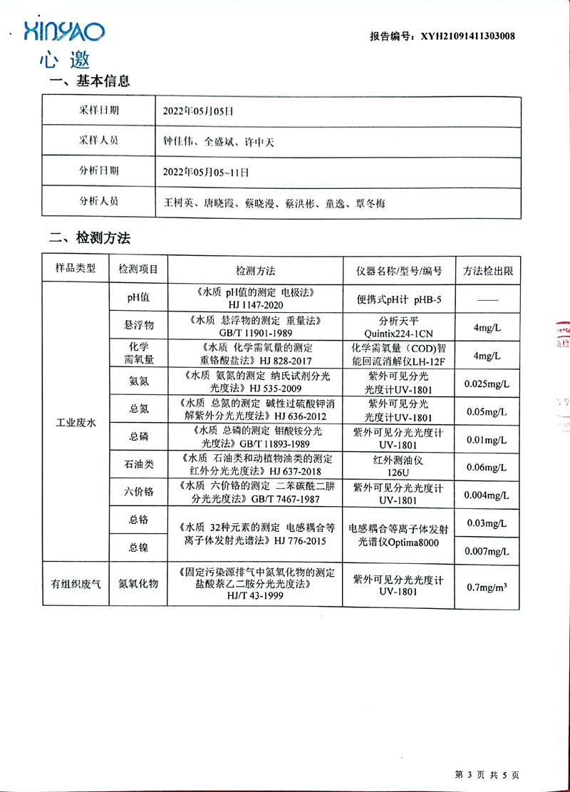 2022年5月份废水、废气检测报告-3